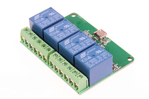 4-Channel Micro-USB HID Drive-Free USB Computer Control Switch Relay Module - size: 4-Channel Micro-USB
