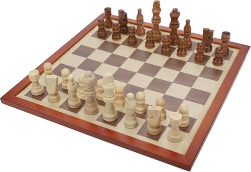 WE Games 7-in-1 Wooden Combo Game Set - Chess, Checkers, Backgammon, Dominoes, Cribbage, Dice & Cards, Walnut Wood 12 inch Combination Board Game Set for Adults
