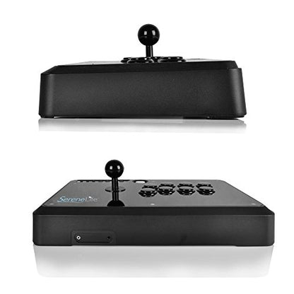 SereneLife Universal Video Game Fight Stick - Classic Plug n Play Arcade Fighting Pad Joystick Console Controller w/ USB Wired Connection, Rubber Grips, For PC PS3 Xbox 360 - SereneLife SLARJST28