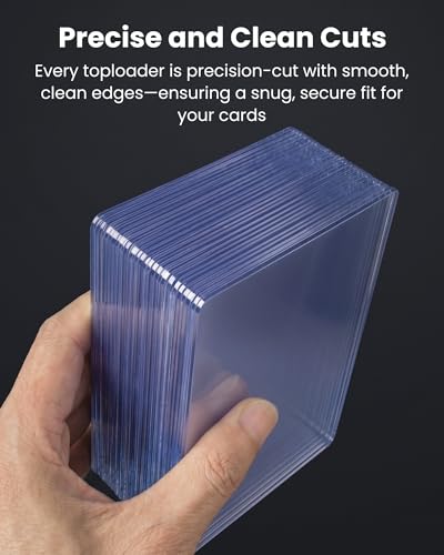 5.4" x 7.5" Jumbo Card Sleeves, Hard Plastic Holders 25 Pack, 39PT | Toploaders Card Protectors Fits up to 5.67x7.64in Oversized Trading Cards & Photos, Archival Safe Rigid PVC Sheets, Blue Tint - size: 5.4 x 7.5 in – Fits Up to 5.67 x 7.64 in