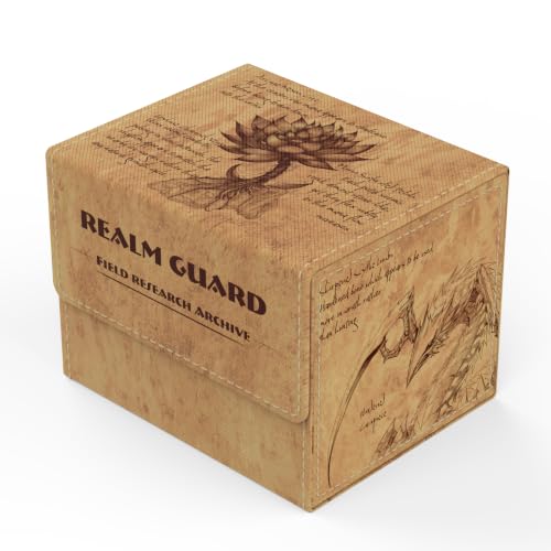 (Field Research) 100% Hand-Drawn TCG/MTG 100+ Card Vault Deck Box - style: Field Research