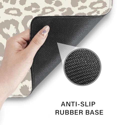 Cheetah Desk Pad and Keyboard Wrist Rest, Large Mouse Pad + Keyboard Pad+Mouse Wrist Support, Non-Slip Desk Mat Protector for Office, Home 31.5×11.8 Inches Leopard - color: Leopard