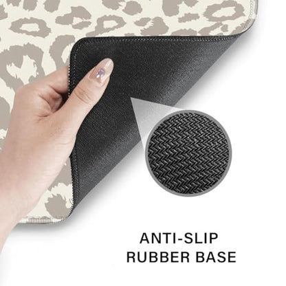 Cheetah Desk Pad and Keyboard Wrist Rest, Large Mouse Pad + Keyboard Pad+Mouse Wrist Support, Non-Slip Desk Mat Protector for Office, Home 31.5×11.8 Inches Leopard - color: Leopard