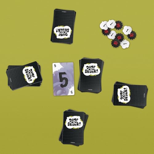 Dump The Skunk! Game | Family Card Game by Reiner Knizia | Ages 7 and Up | 2-6 Players | 20 Mins. | Easy to Learn Games for Kids, Teens, and Adults