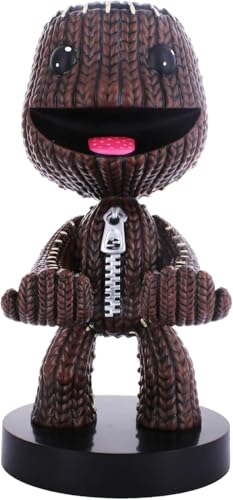 Exquisite Gaming Sackboy Controller Holder - Little Big Planet Official Phone Stand & Cable Guys Figure