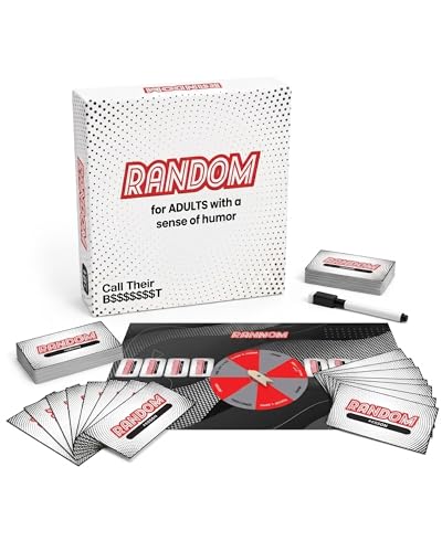 Random Word Board Games for Adults – Fun Family Spinner Party Group Game | Spin, Funny Challenges & Laugh, Creative Wordplay Cards, 2-8 Players, Sharp Thinking, Humor & Strategy for Friends Game Night