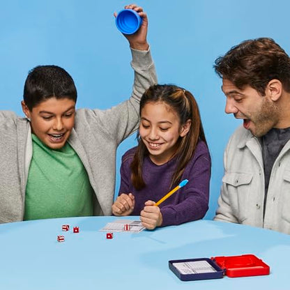 Hasbro Gaming Yahtzee Dice Game | with Collapsible Cup & Storage Case | Fun Family Games for Kids, Teens, Adults | 30 Mins. | 2 or More Players | Ages 8+