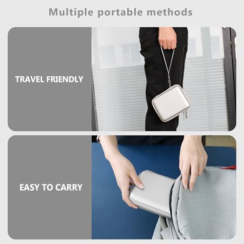Supmay Hard Carrying Case for G350/RG35XX Pro/RG40XXV/RG405V/RG406V Retro Handheld Game Console, Retro Game Travel Storage Holder with Mesh Bag for SD Card, USB Charging Cable, User Manual, Grey - color: Grey