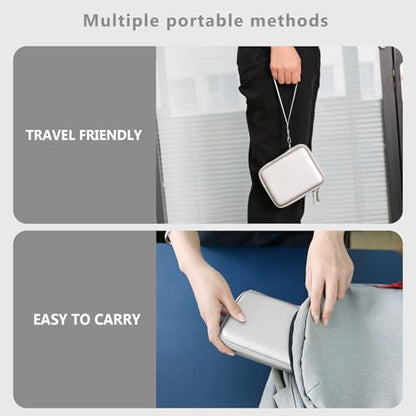Supmay Hard Carrying Case for G350/RG35XX Pro/RG40XXV/RG405V/RG406V Retro Handheld Game Console, Retro Game Travel Storage Holder with Mesh Bag for SD Card, USB Charging Cable, User Manual, Grey - color: Grey