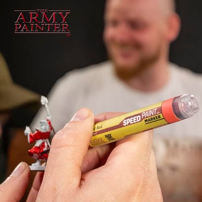 The Army Painter, Speedpaint Marker Starter Set, 10 x 6 ml | 9 marker contrasto e 1 metallico, con 10 punte extra, per DnD e Warhammer