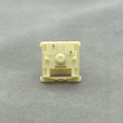 Tecsee Mechanical Keyboard Silent Shaft Switch Lubricated, Silent Linear Low Profile Yellow Medium Switch for Tablet Notebook Desktop Computer Peripheral Keyboard(70PCS Linear) - color: Linear