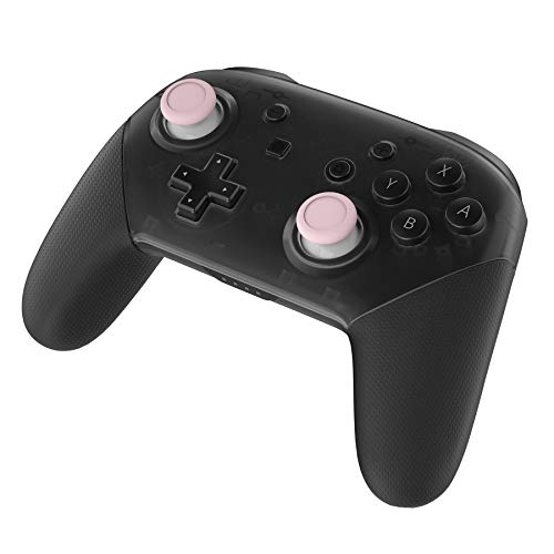 eXtremeRate Cherry Blossoms Pink & White Dual-Color Replacement 3D Joystick Thumbsticks, Analog Thumb Sticks with Cross Screwdriver for Nintendo Switch Pro Controller - color: White & Cherry Blossoms Pink