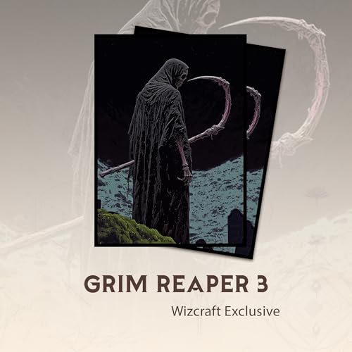 Grim Reaper 3 - MTG Card Sleeves, 104ct, Standard Size, Textured | Perfect for Double Sleeving, Smudge Resistant Matte Back, Standard 66x92mm - Compatible with Magic The Gathering & TCG Cards - color: Grim Reaper 3, size: Textured