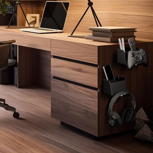 Space Saving Wall Mount Gaming Accessory Stand for Controllers Headsets and Other Small Electronic Devices Easy Install ABS Headphones and Controller Shelf