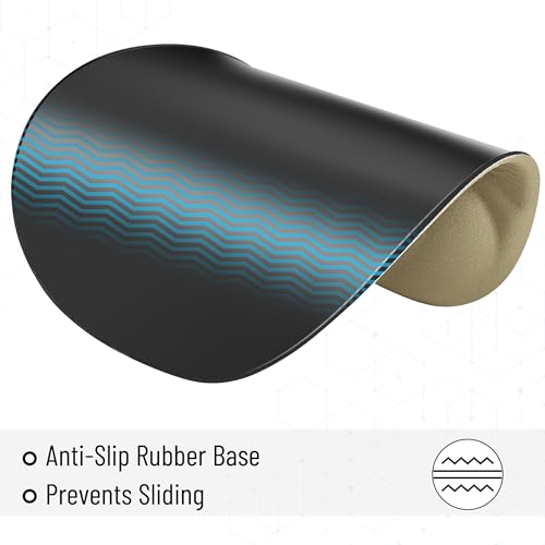 Mr. Pen- Ergonomic Mouse Pad with Wrist Rest | Breathable Fabric with Memory Foam Cushion, Non-Slip Rubber Base, Gel Mouse Pad with Wrist Support - color: Green