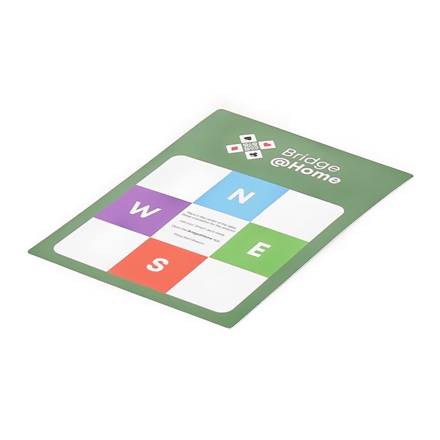 Smart Kit | Bridge Card Game Set with App for Real Duplicate Scoring at Home – 2 QR-Coded Decks, Winds Mat, Tablet Stand, 500 Hand Credits – Gift for Bridge Players & Couples