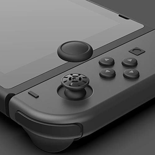 Skull & Co. Replacement Joystick Covers for Nintendo Switch and Switch Lite (Repair Parts) - color: Black