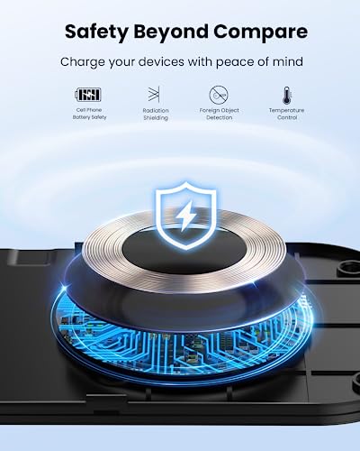 Wireless Charger, 10W Max Dual Charging Pad for iPhone 17/16/15/14/13/12/11/XR/X/8, Airpods 4/3/2/Pro, Samsung Galaxy S25/S24/S23/S22/S21, QC 24W Adapter, Charging Adapter