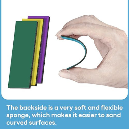 stedi Sanding Sponge for Model Gundam Building, 1000 to 2500 Grit | Hobby Model Tools Hand Sanding Block Waterproof Wet Dry Reuse Sandpaper, 30 Sheets - style: Sanding Sponge Strips#1000 to #2500(30PCS)