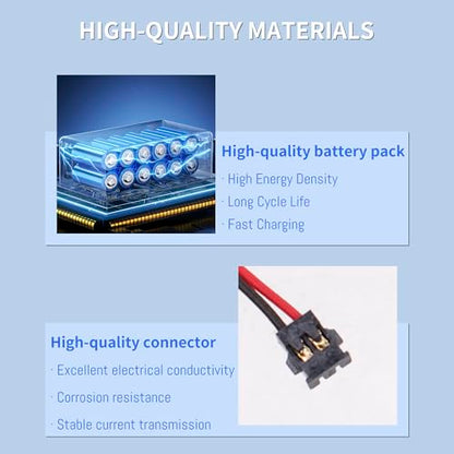 2 Pack HAC-006 Battery, Upgraded 525mAh Replacement JoyCon Battery for Nintendo Switch HAC-015 HAC-016 Left & Right Joy-Con Controller