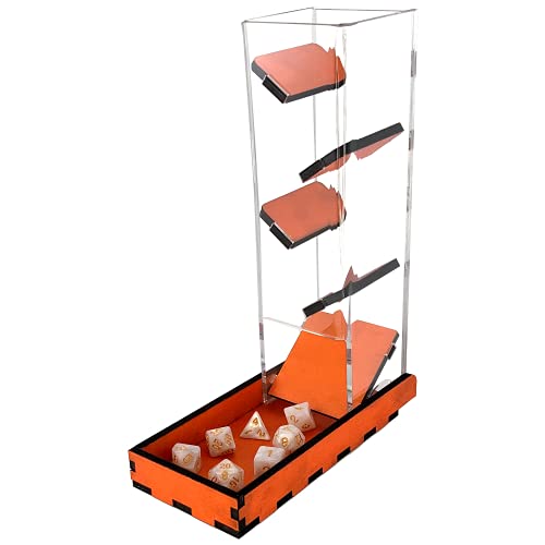 C4Labs Tall 10″ Dice Tower & Basic Tray – Chroma Series – Orange - color: Orange
