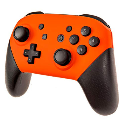 Custom Soft Touch Wireless Pro Controller for Nintendo Switch - Soft Touch Feel, Added Grip, Neon Orange Color - Compatible with Nintendo Switch, Switch 2, Switch Lite