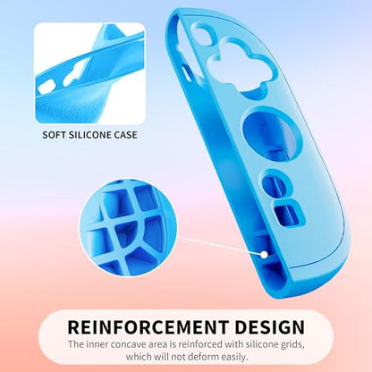 GLDRAM Soft Case for Nintendo Switch 2 Joycon (Red-Blue) - color: Red-Blue