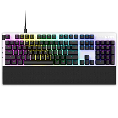 NZXT Function - Full Size Mechanical Keyboard - White - color: White, size: Full Size, style: Function