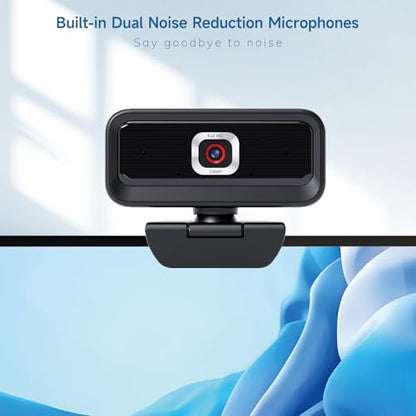 Webcam for PC, Computer Camera for Desktop, 1080P Webcam with Tripod,USB Web Cam, 2 Noise Reduction Mics, Built-in Privacy Cover,Plug&Play - style: 1080P Ultimate Cost Effective