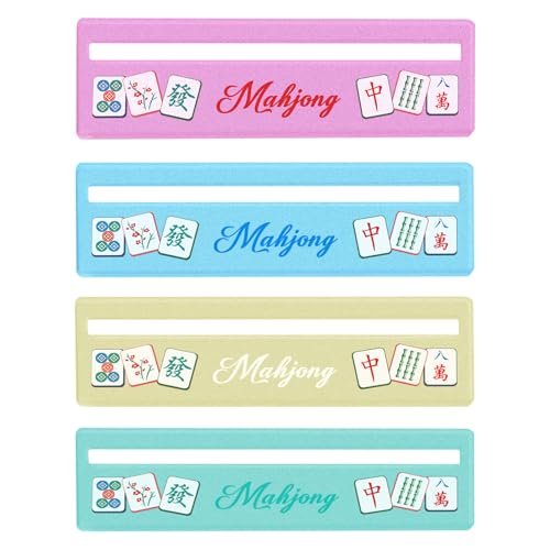 Mahjong Line Finder, 4 Pack Bright Mahjong Rules Helper Reader Beginner-Friendly Accessories - Mixed - color: Mixed