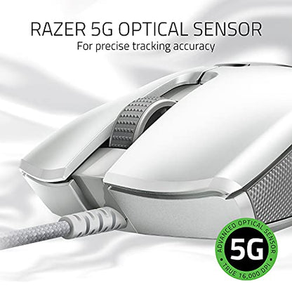 Razer Viper - Light Esports Gaming Mouse (Light ambidextrous Gamer Mouse with 69g Weight, Speedflex Cable, Optical 5G Sensor, Integrated DPI Memory and RGB Chroma Lighting) White - color: Mercury / White