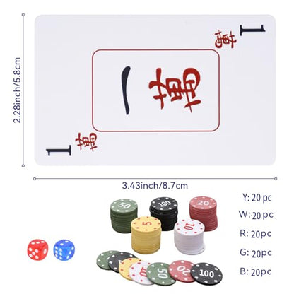 American Mahjong Playing Cards, Mahjong Playing Cards 2026, Traditional Card Game Set - style: Set
