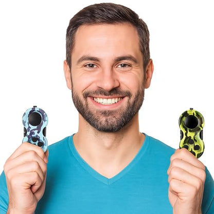 Skylety 2 Pcs Fidget Toys for Adults Controller Fidget Pad Stress Relief Cube Clicker Game Controller Sensory Educational Toy for ADHD Autism Relief Stress Anxiety(Camouflage Style) - style: Camouflage Style