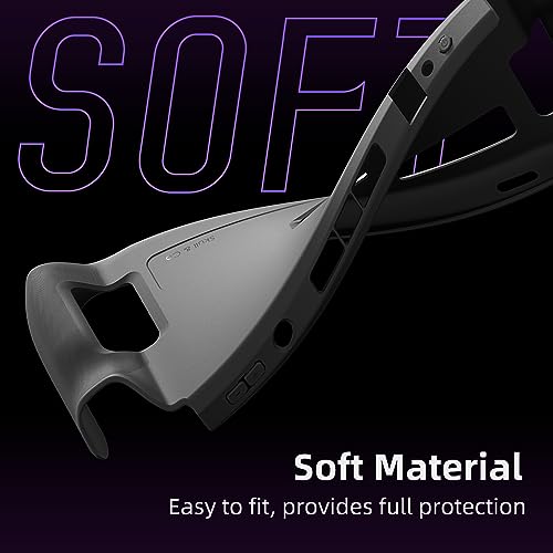 Skull & Co. GripCase Bundle for Steam Deck: Soft Protective Case with Textured Grips Full Protection and Stand, Non-Slip and Anti-Scratch Cover Design [with Slim Carrying Case] - Black - color: Black, size: GripCase Bundle