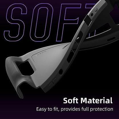 Skull & Co. GripCase Bundle for Steam Deck: Soft Protective Case with Textured Grips Full Protection and Stand, Non-Slip and Anti-Scratch Cover Design [with Slim Carrying Case] - Black - color: Black, size: GripCase Bundle
