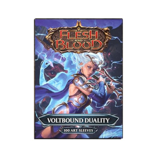 Dragon Shield | Flesh & Blood Art Sleeves | 100 CT - Smooth & Tough Premium TCG Sleeves | Compatible with Pokemon, One Piece & Magic the Gathering | Voltbound Duality - color: Voltbound Duality