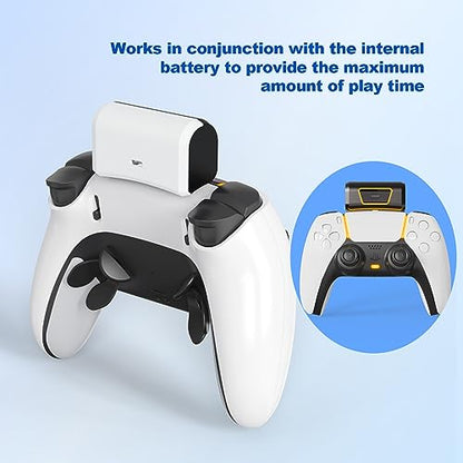 Rechargeable Battery Pack Compatible with PS5 Dualsense/Edge Controller,Play and Charge Kit for PlayStation 5 Controller,USB Type-C Charging Cable,+10 Hours of Battery Life,1 Pack