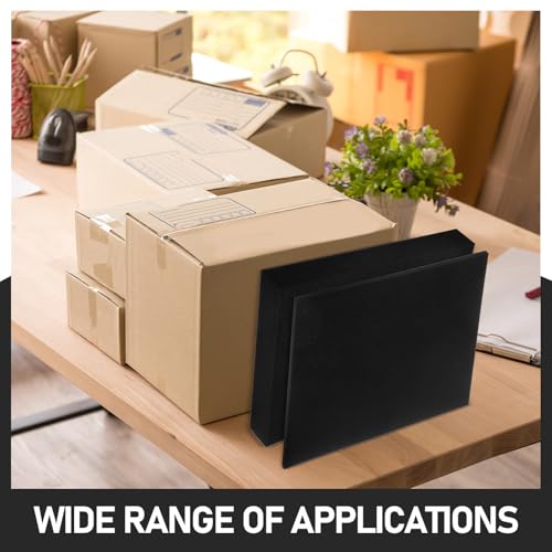 Uonlytech Polyethylene Foam Inserts Soundproof and Versatile Use 4pcs Pre-cut Black Sponge Padding Foam Sheets for Toolbox and Jewelry Box for Drawer and Case Storage for Shipping Packages