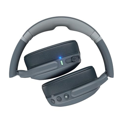 Skullcandy Crusher Evo Wireless Bluetooth Headphones with Multi-Sensory Bass, Noise Isolating Over-Ear Fit, Up to 40 Hours Battery, Microphone for iPhone Android - Chill Grey - color: Chill Grey