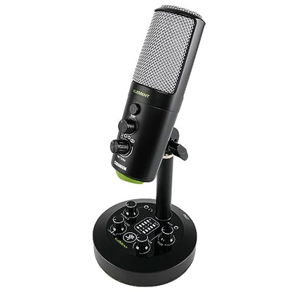 Mackie EM-Series, Premium USB Condenser Microphone with Built-in 2-Channel Mixer (EM-Chromium) - size: USB, style: Chromium - Studio