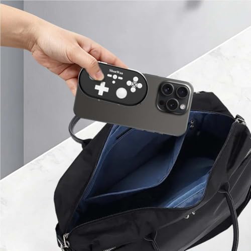 ShanWan Wireless Mini Controller for Switch, PC, iOS, Android, Supports Keyboard Mode for iPad Procreate (Black) - color: Black