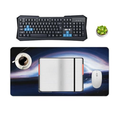 Gaming Mouse Pad, Interstellar Black Hole Mouse Pad 11.8x23.6 Inch Large Extended Computer Mouse Mat Keyboard Full Desk Mousepad for Gaming, Office, Home - color: Style-9, size: 11.8 x23.6-Inch