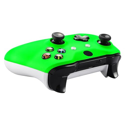 eXtremeRate Neon Green Soft Touch Grip Front Housing Shell Faceplate for Xbox One X S Controller Model 1708 - Controller NOT Included - color: Neon Green