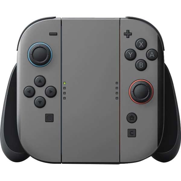 Skinit Decal Gaming Skin Compatible with Nintendo Switch 2 (2025) with Joy-Con - Gray Design - color: Grey - SOLIDX44