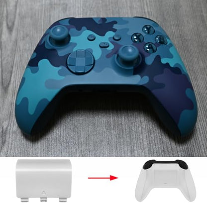 4 Pack Battery Back Cover for Xbox Series X/S Controller [NOT for Xbox One, NOT for Xbox One X/S],Replacement Battery Back Shell Covers Compatible with Series S, Series X Controller (Black&White) - color: Black&White