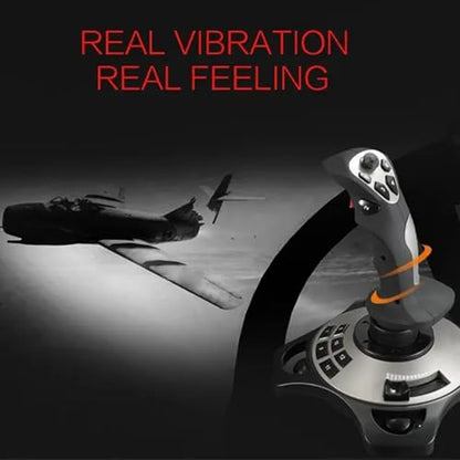 SENECESLI Game Flight Joystick with Vibration, Multi Functional Buttons, Comfortable Grip, for 7 8 10 11. Easy Connection