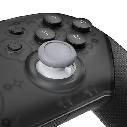 eXtremeRate Robot White & New Hope Gray Replacement 3D Joystick Thumbsticks, Analog Thumb Sticks with Cross Screwdriver for Nintendo Switch Pro Controller - color: New Hope Gray & Robot White