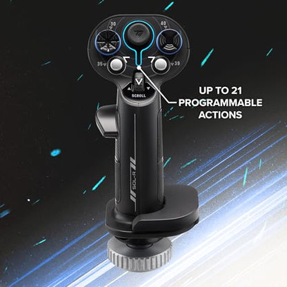 Thrustmaster Sol-R3 AVA Add-On Space Combat Flight Stick Grip - PC | 21 action buttons, 2 triggers, 2 hat switches, ministick, thumbwheel, 16-bit Hall-Effect, 2 STAR cams, ambidextrous grip - style: Sol-R3 Grip Add-On