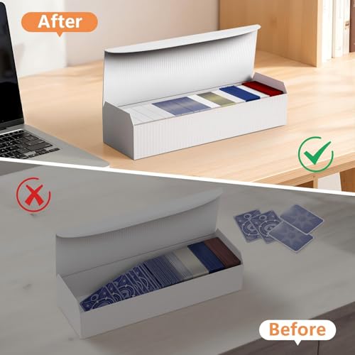 Trading Card Dividers for Storage Boxes - 24PCS High-Density Foam Card Spacer Blocks, Bulk Box Divider, Card Storage Supplies for MTG, TCG, Baseball & Sports (White) - style: 24PCS