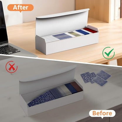 Trading Card Dividers for Storage Boxes - 24PCS High-Density Foam Card Spacer Blocks, Bulk Box Divider, Card Storage Supplies for MTG, TCG, Baseball & Sports (White) - style: 24PCS
